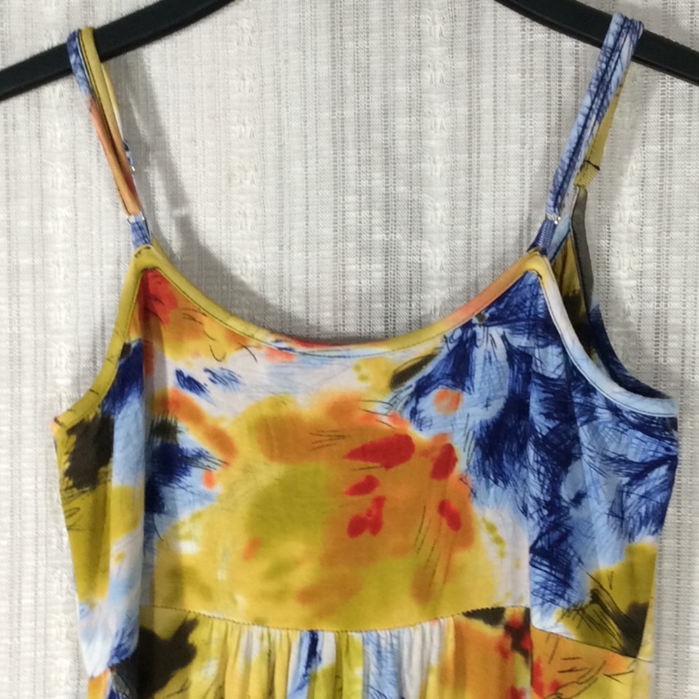 Calvin Klein Big Floral Maxi Sun Dress- Size 10 - Picture 9 of 12